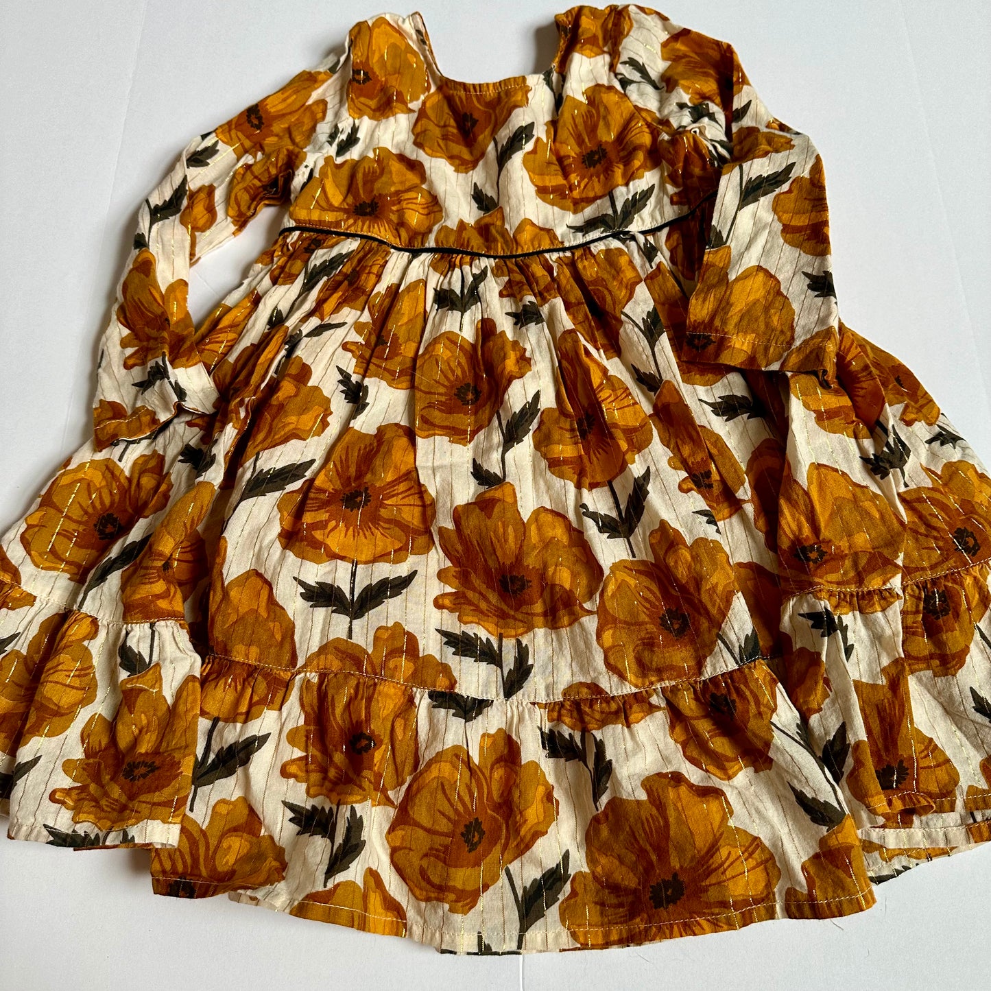 #162 Pink Chicken Floral Dress 3T