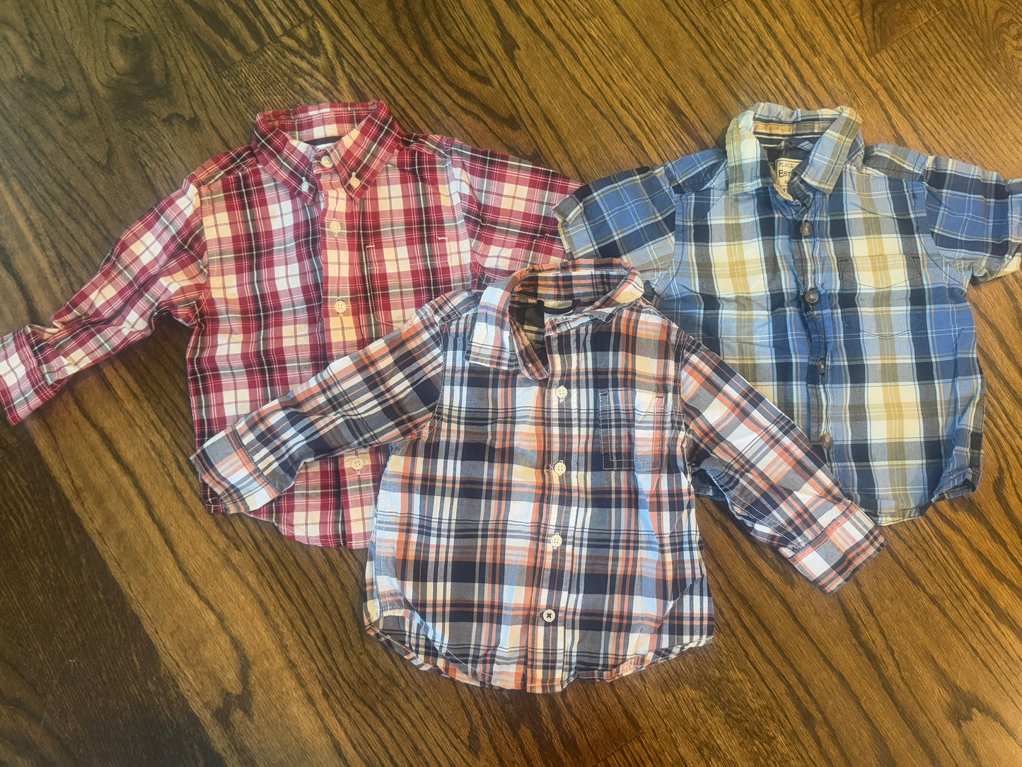 Seller #172 REDUCED Gymboree and Children’s Place Boys Plaid Shirts Size 12-18 m