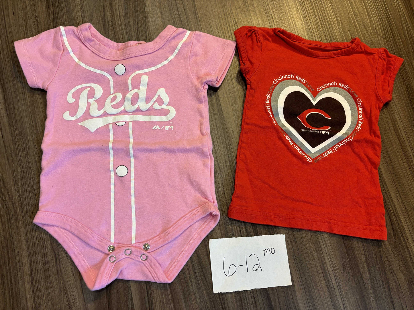 #138 - VGUC 6-12 Mo Reds Onesie + Shirt