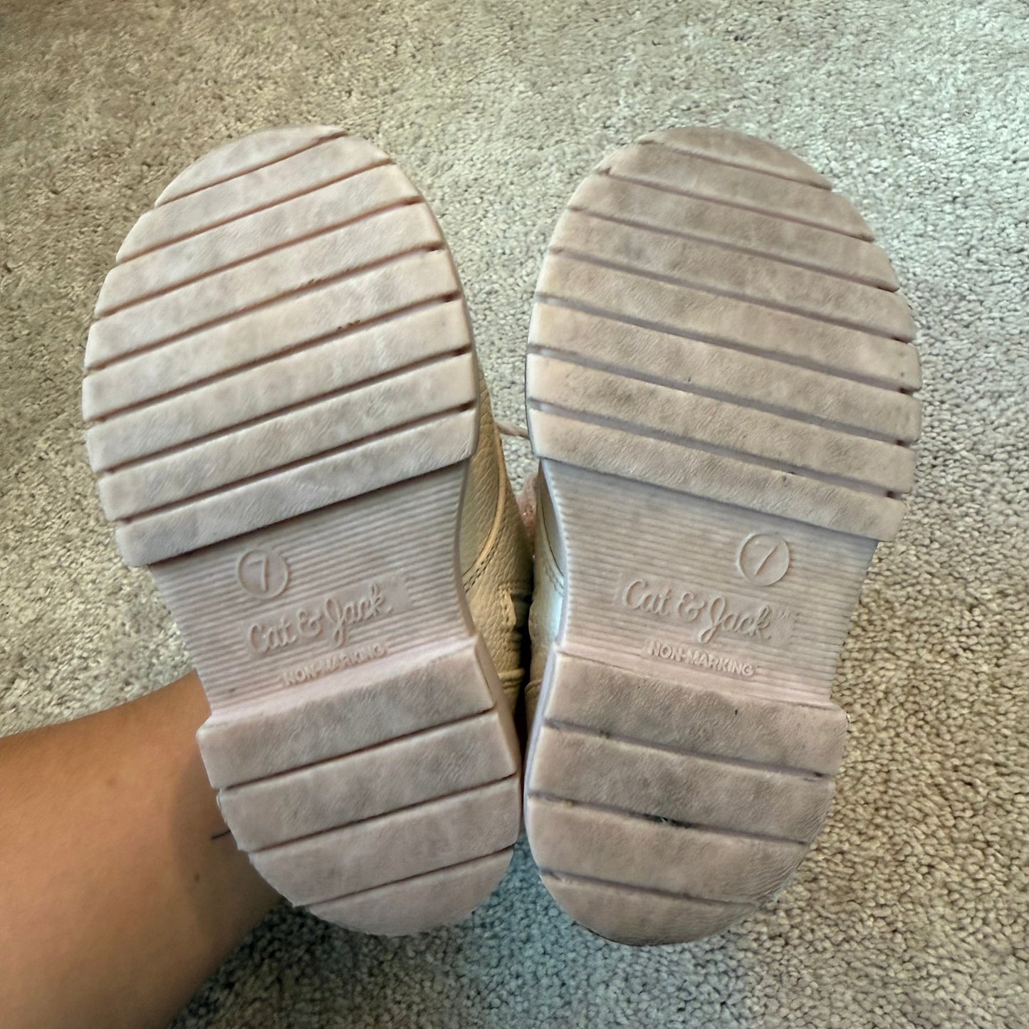 #139 Size 7 C&J Toddler Pink Boots