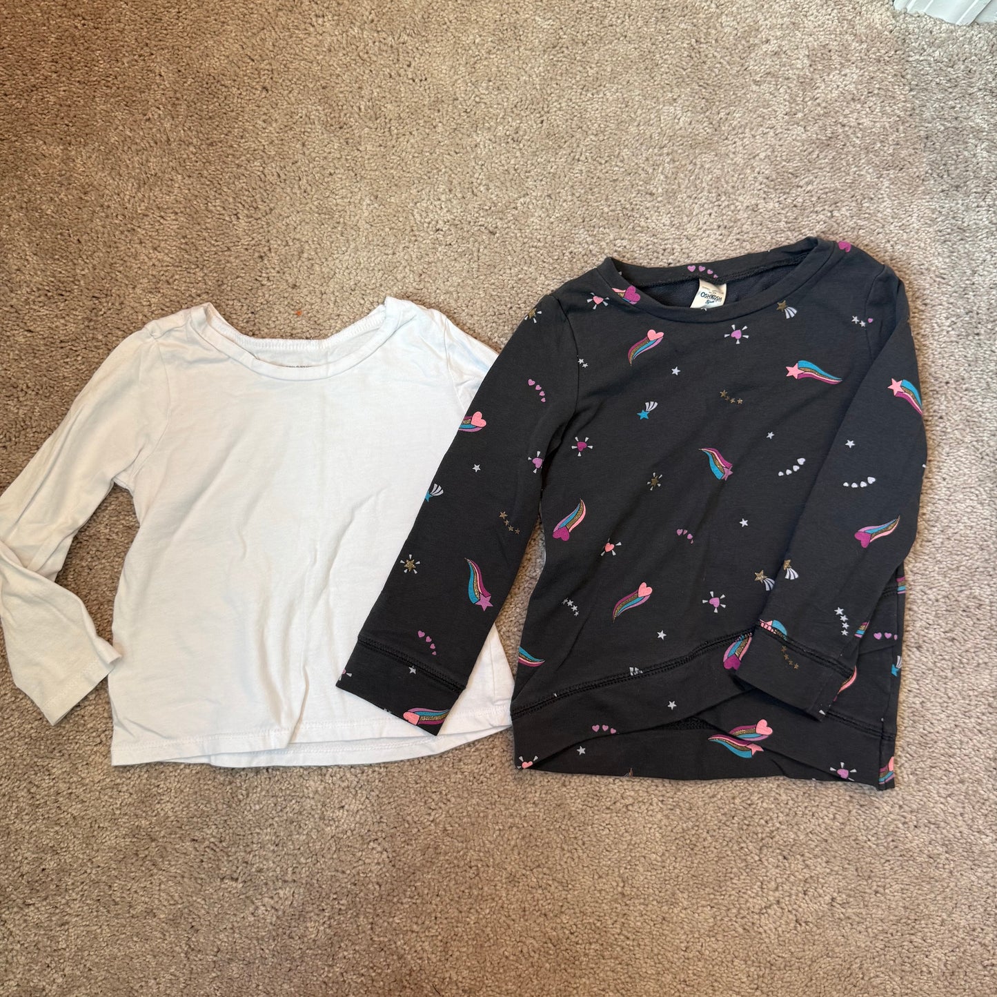 #139 Size 2T Long Sleeve Shirt Lot