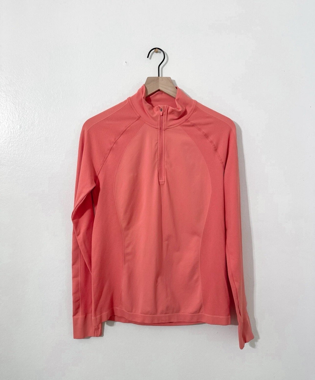 #111 Sweaty Betty Womens Coral Pink Athletic Pullover Size US 14