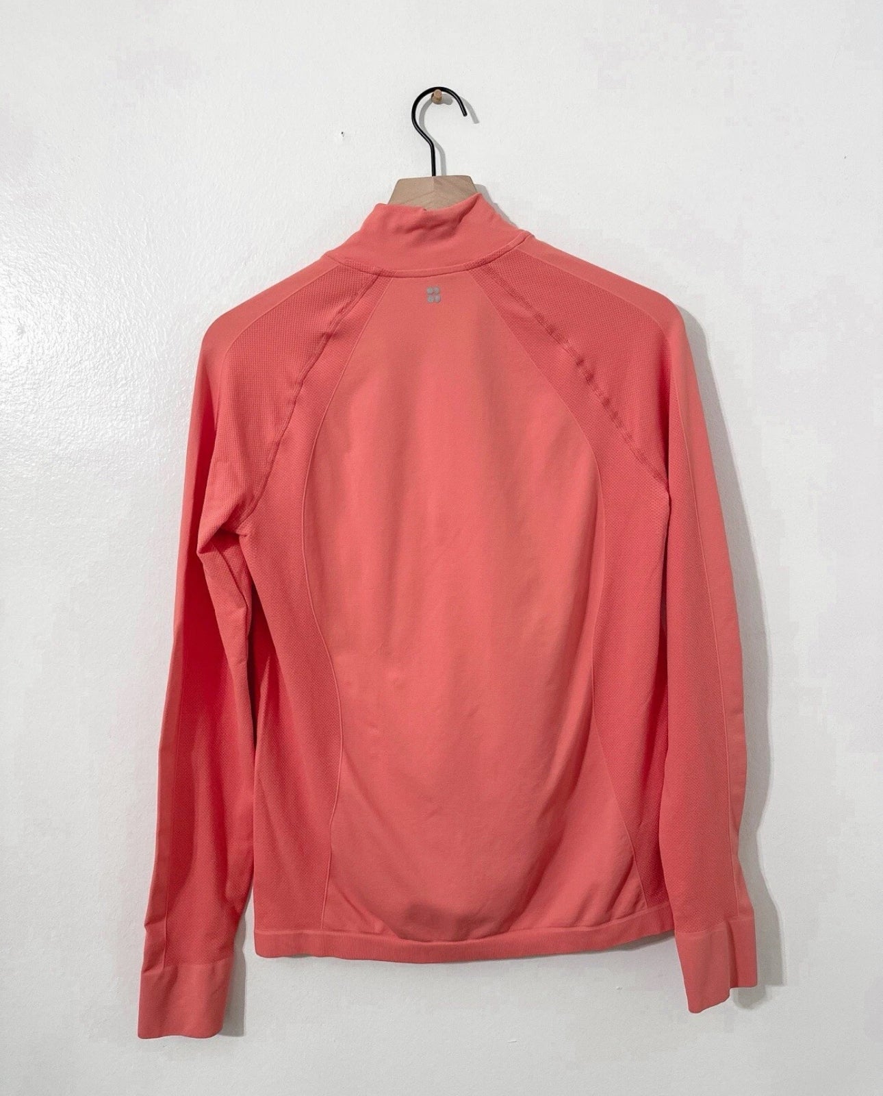 #111 Sweaty Betty Womens Coral Pink Athletic Pullover Size US 14