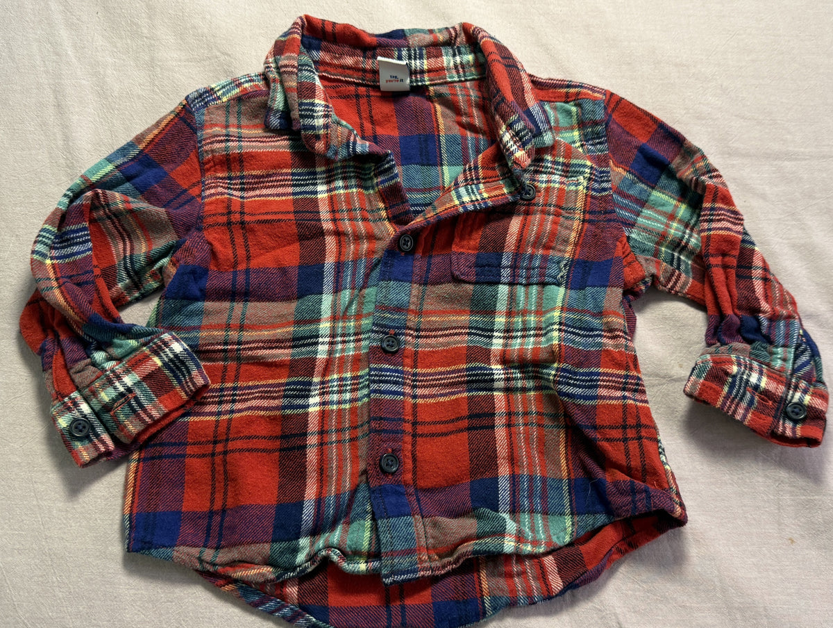 #103 Girls 2T Plaid Shirt Bundle