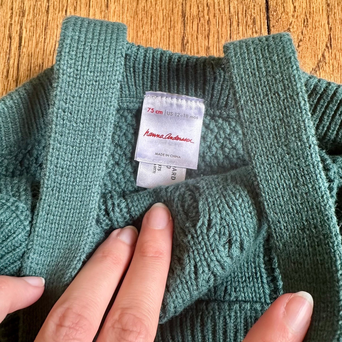 #95 EUC Boys Hanna Andersson Green Quilted Overalls, size 12-18 months