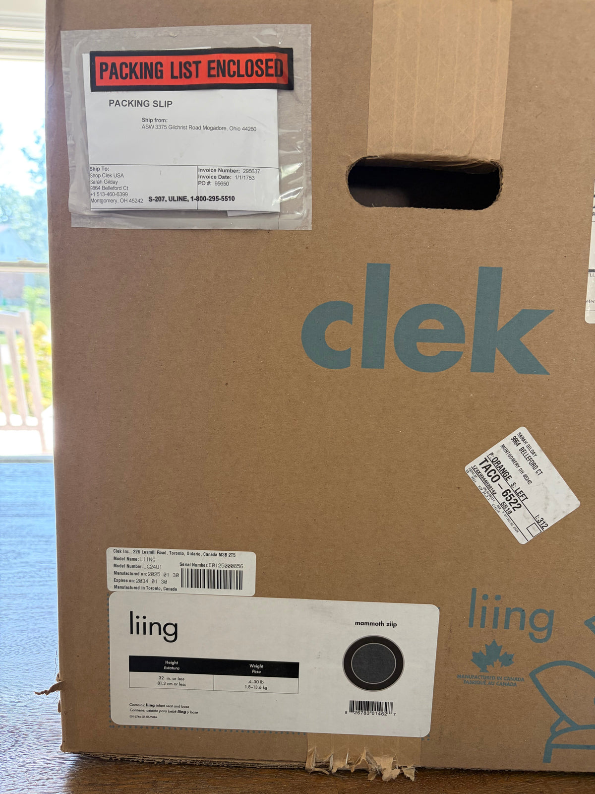 Seller 111: Clek Liing Car Seat with Base- Brand New, Unused
