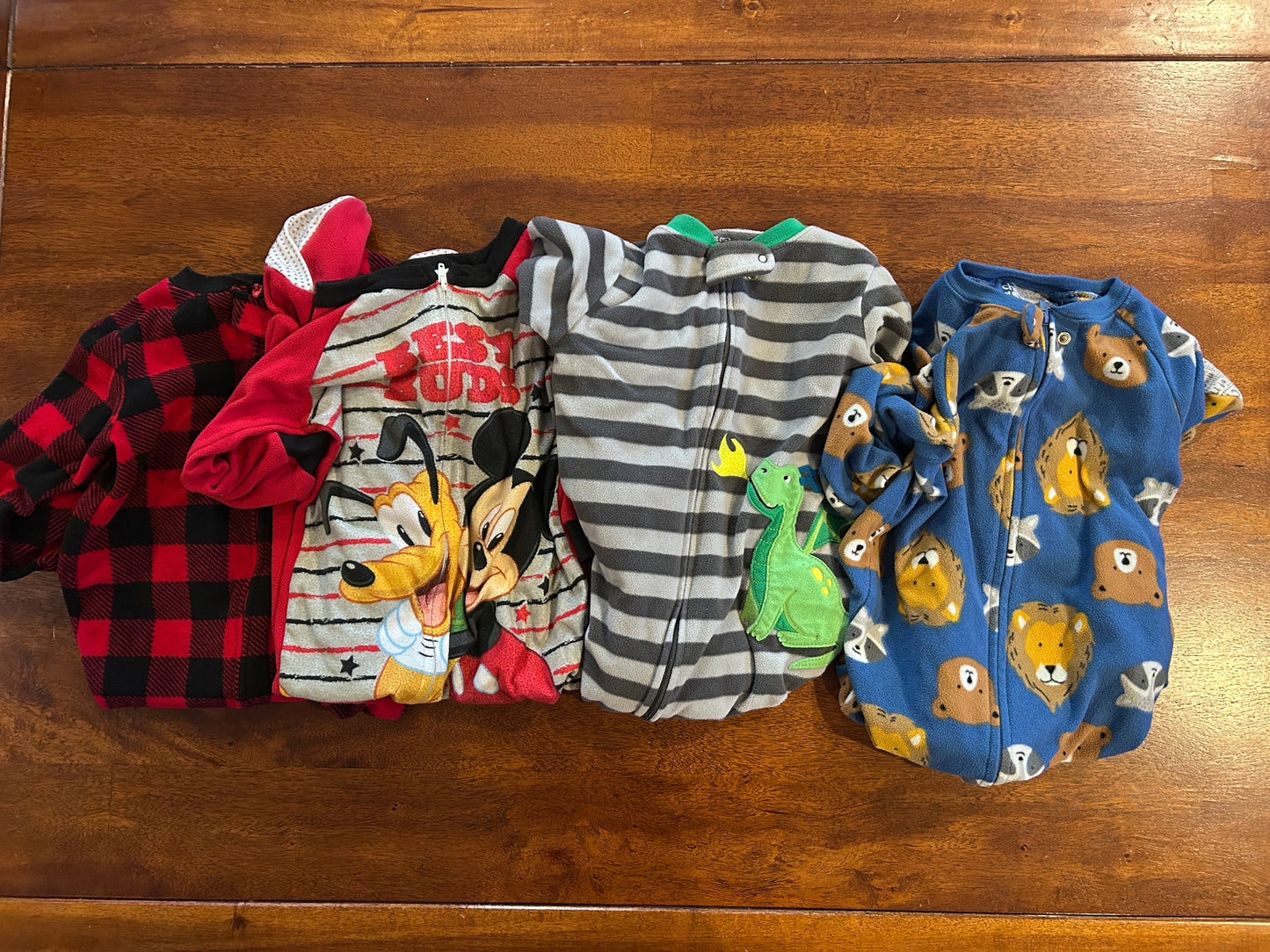 Seller #5 - Boys 3T Fleece Pajamas - Set of 4 PJs