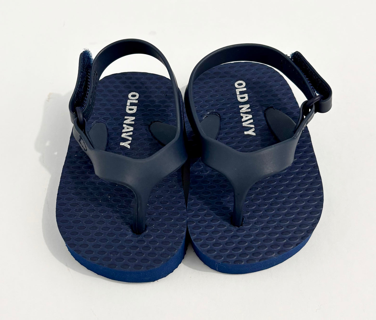 #132 - Old Navy: Navy Blue Baby Sandals, 3-6M