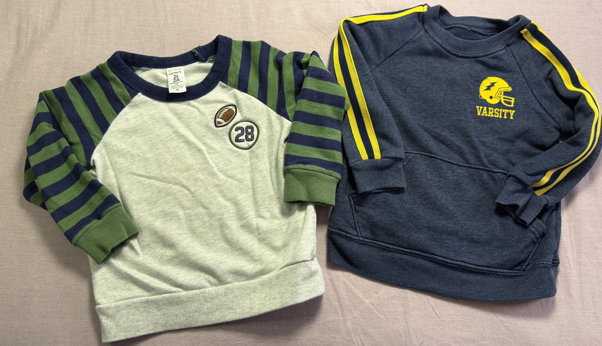 #103 2T Football Sweatshirt Bundle