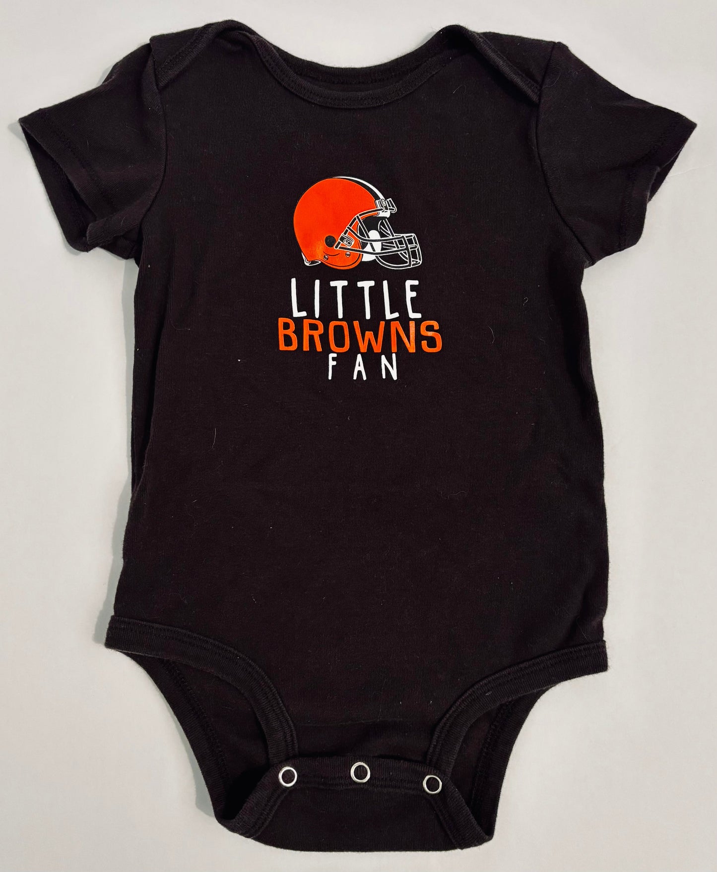 #132 - REDUCED - Cleveland Browns: "Little Browns Fan" Onesie, 18M