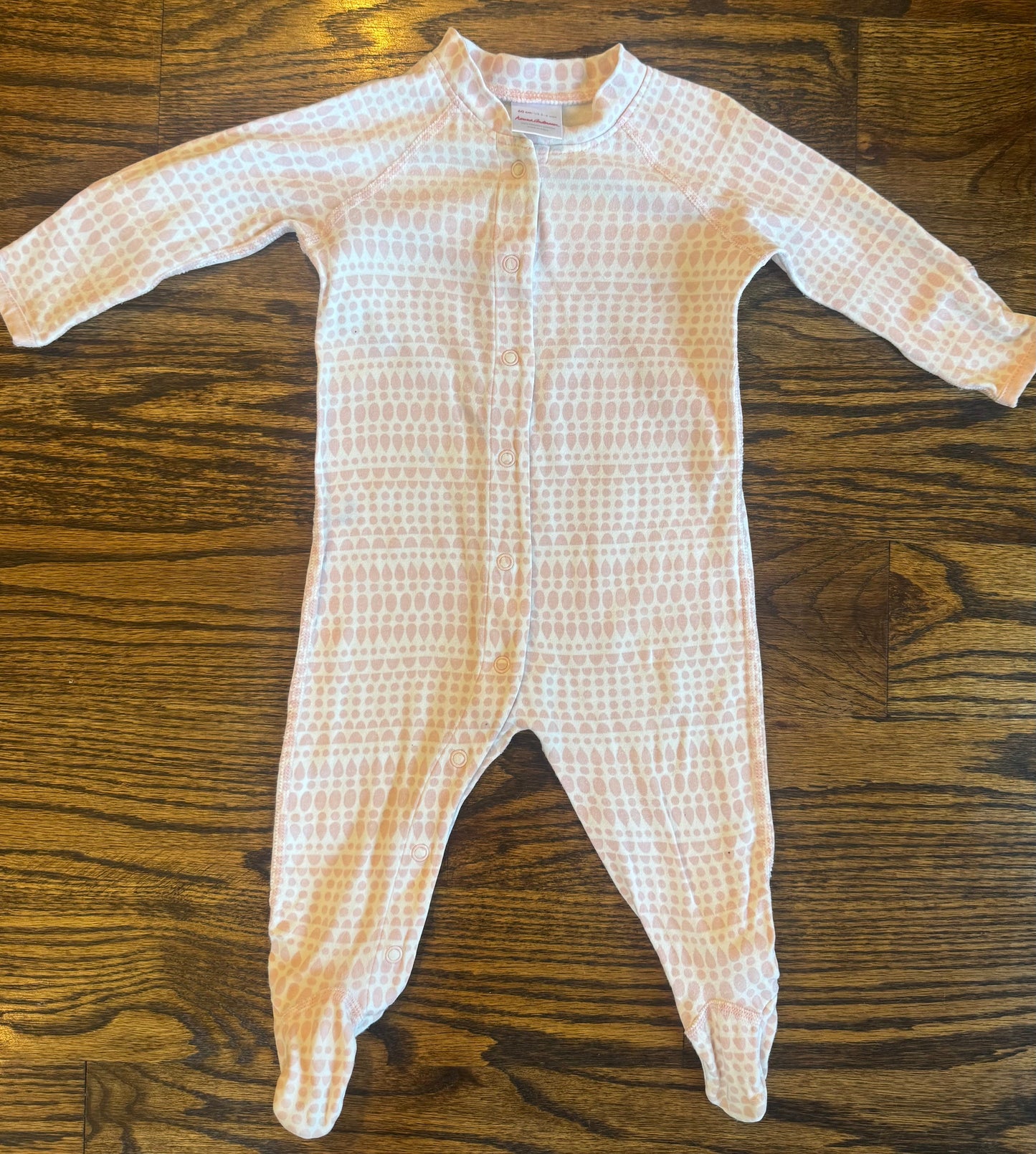 Seller #172 Hanna Andersson Girls Pink Sleeper Size 3-6 M