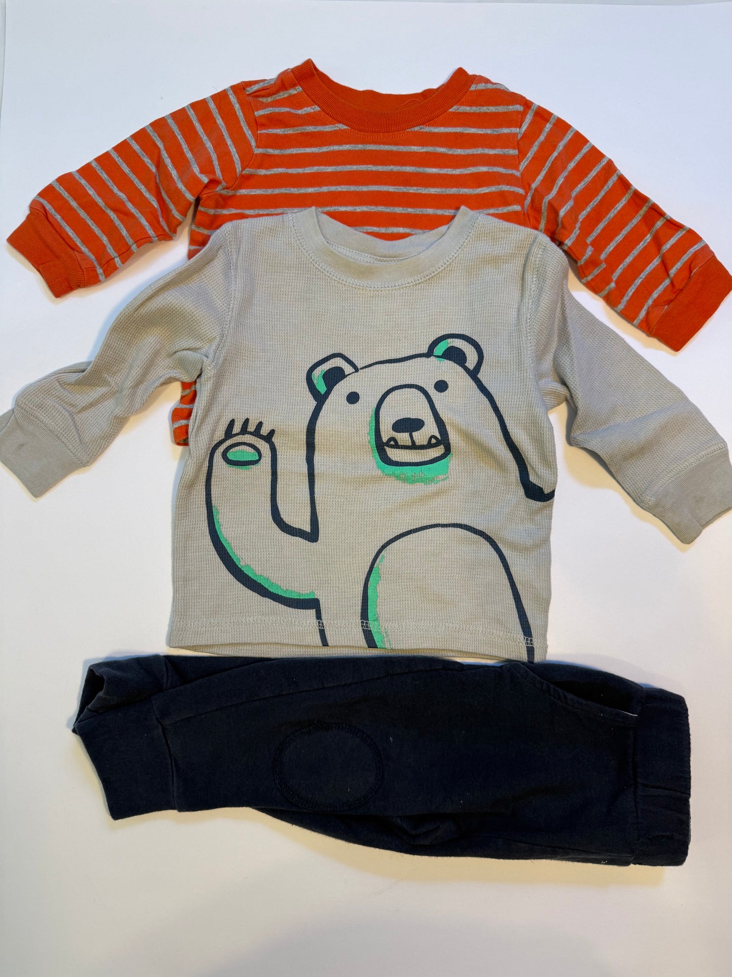 Seller #12 Boys 12mo Mixed brands sweatpants and longsleeve set