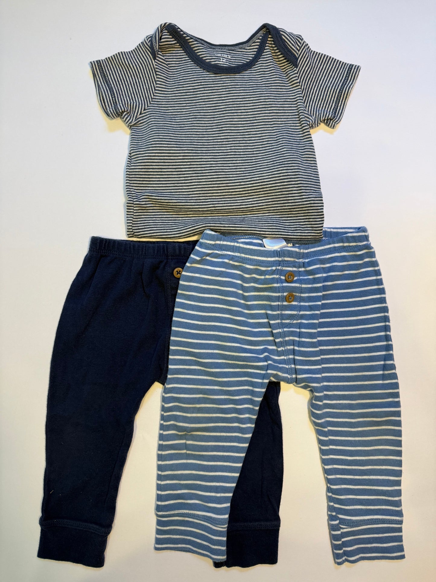 Seller #12 Boys 12mo Carter pants and Onsie Set