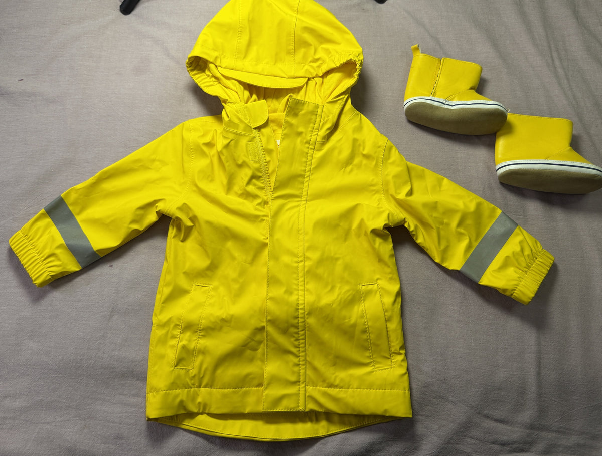 #103 12m Raincoat and Boots Cat and Jack