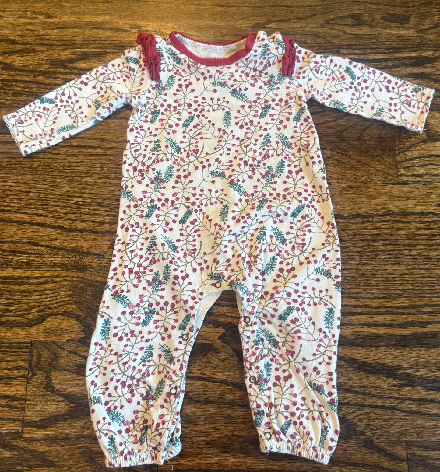 Seller #172 Burt’s Bees Baby Girls Holiday Romper Size 6-9M