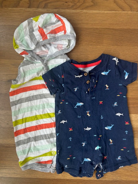 Seller #19 Boys Carters Rompers 9mo