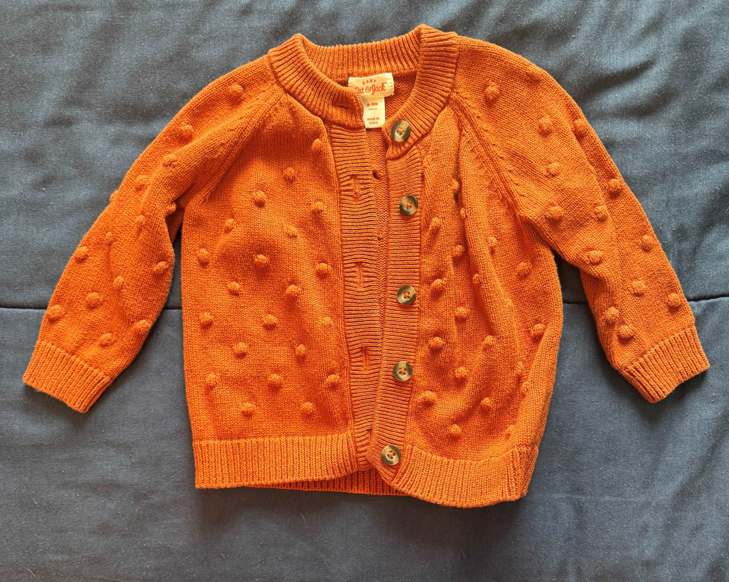 SELLER #6 Cat & Jack 9M Burnt Orange Sweater