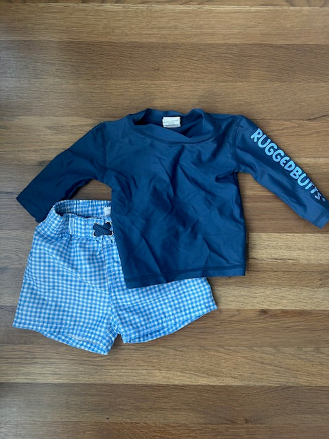 Seller #19 Boys Rugged Butts Swim set 3-6mo