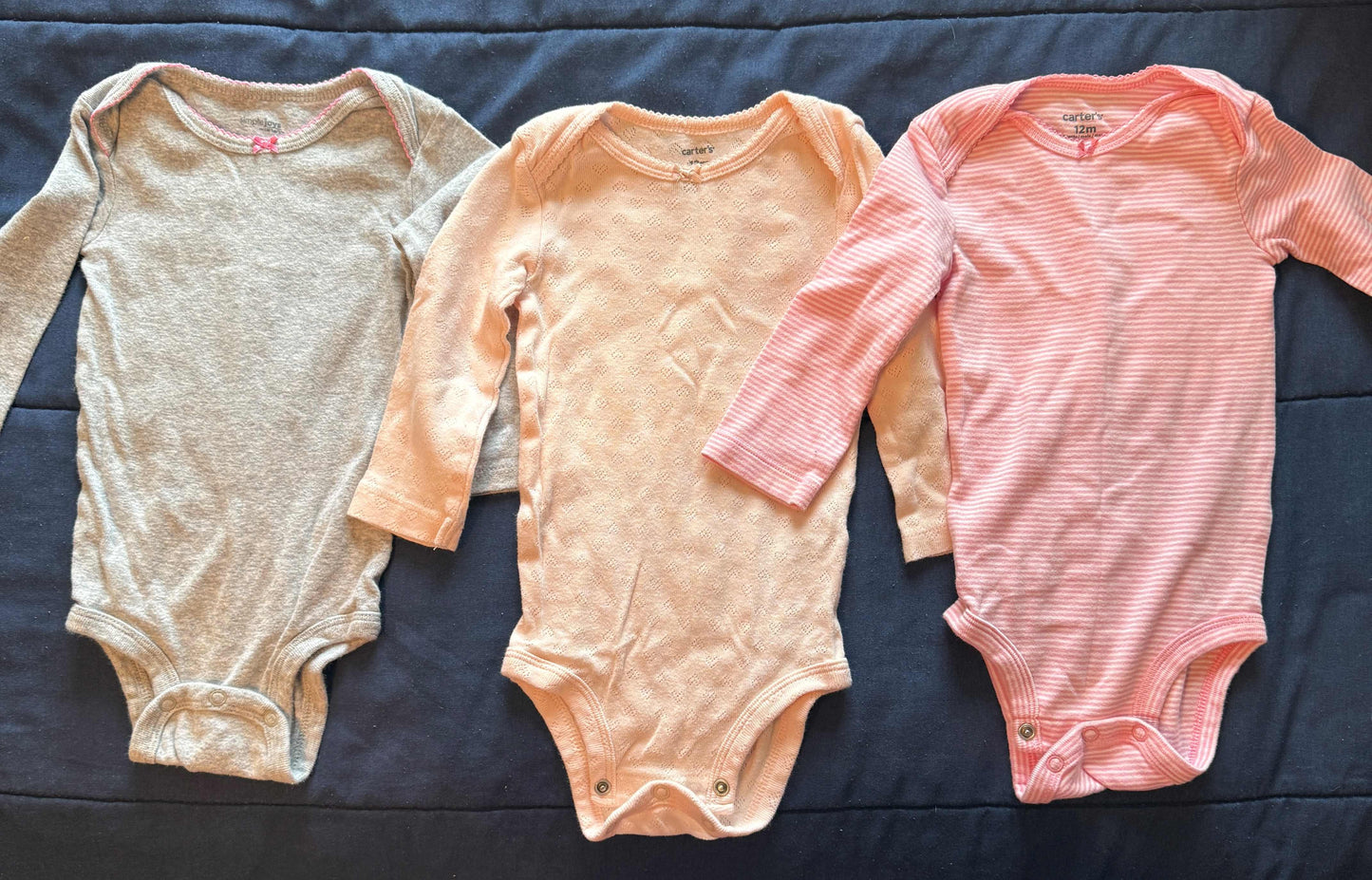 SELLER #6 Carters 12M Basics Long Sleeve Bundle