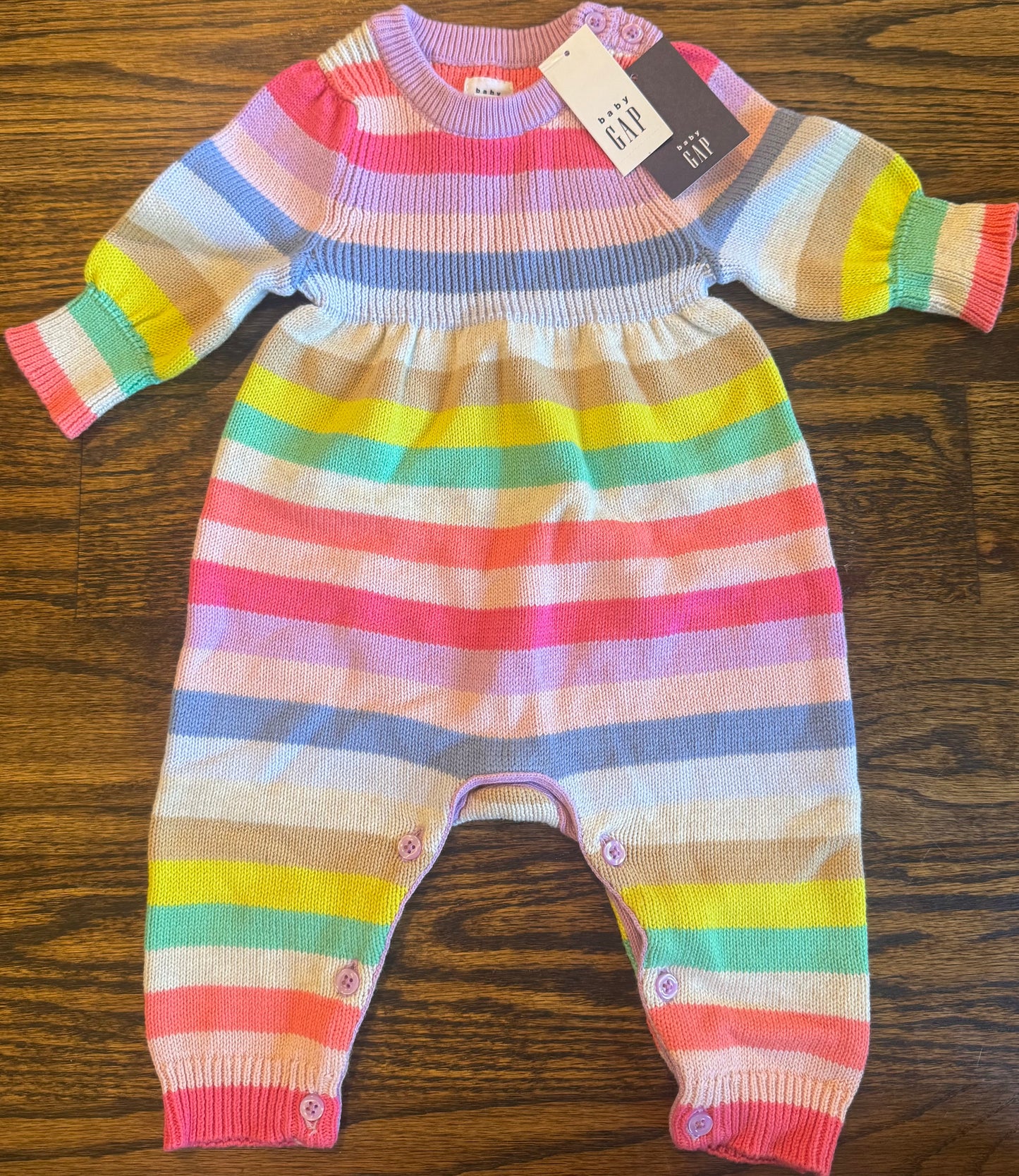 Seller #172 Baby Gap Girls Striped Sweater Romper size 0-3m