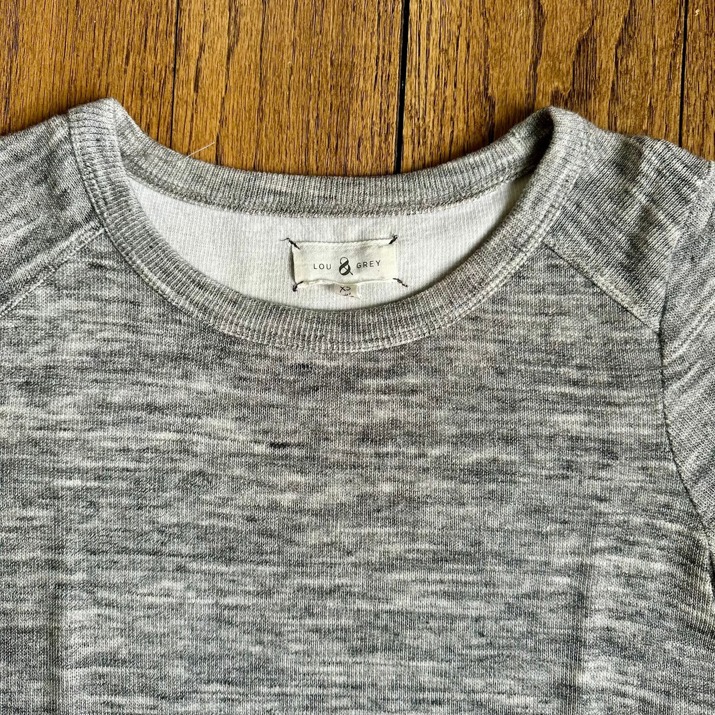 #95 GUC Womens Lou & Grey Marled Gray Long Sleeve Sweater Dress, size XS