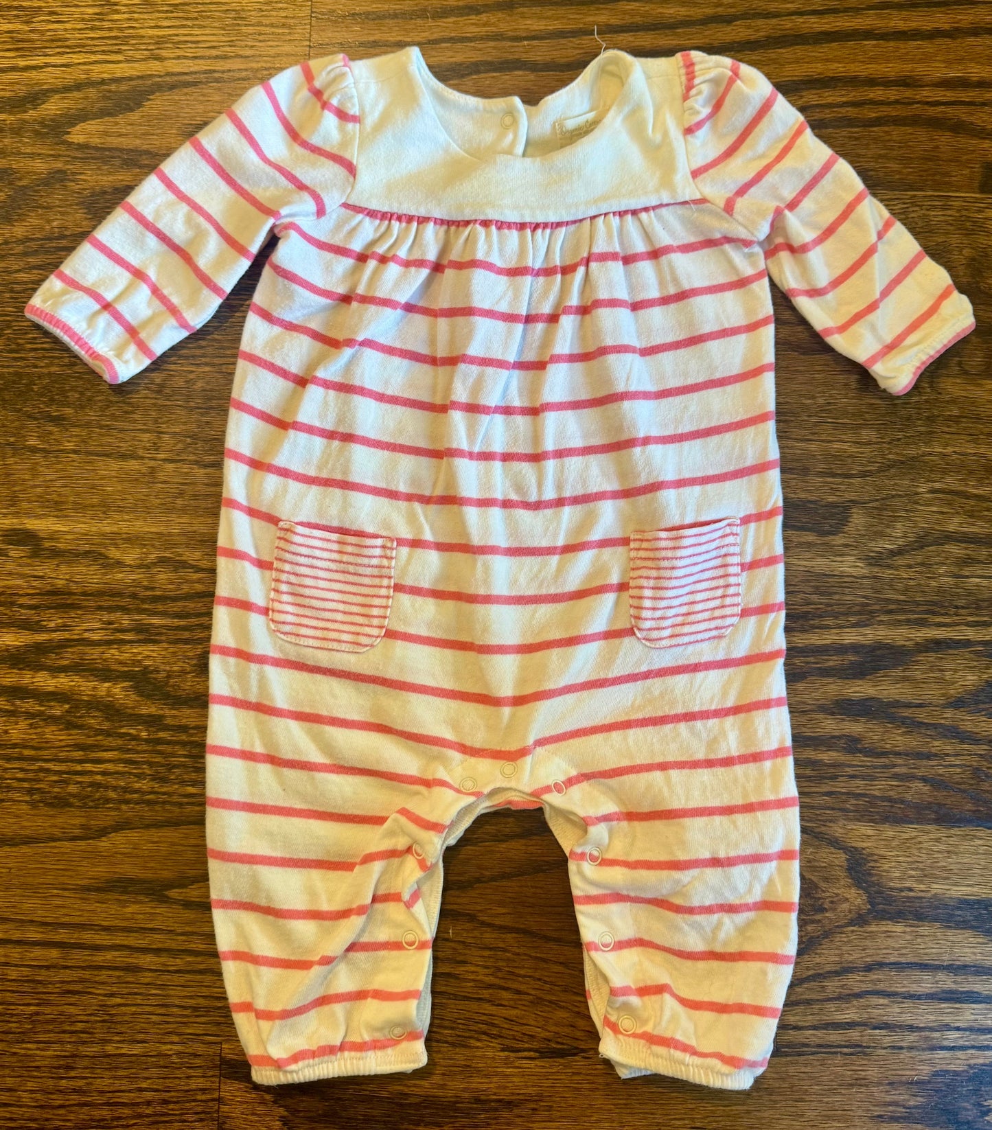 Seller #172 Gap Girls Striped Romper with Pockets Size 0-3m