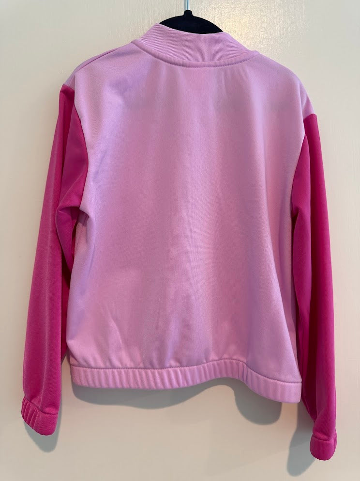 #9 Girls 5 Adidas Pink Zip Up Jacket EUC