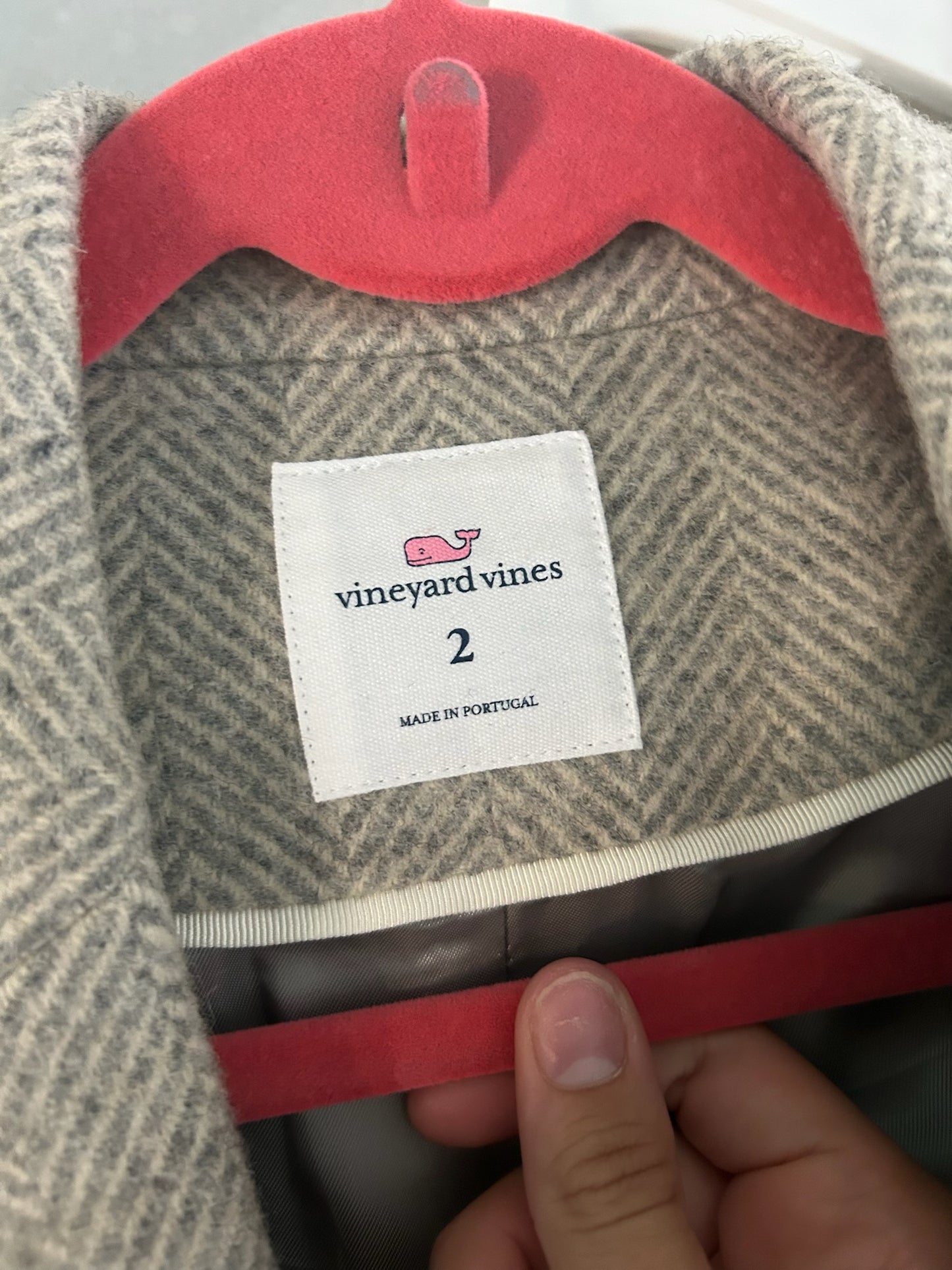 136 EUC Vineyard vines tweed blazer