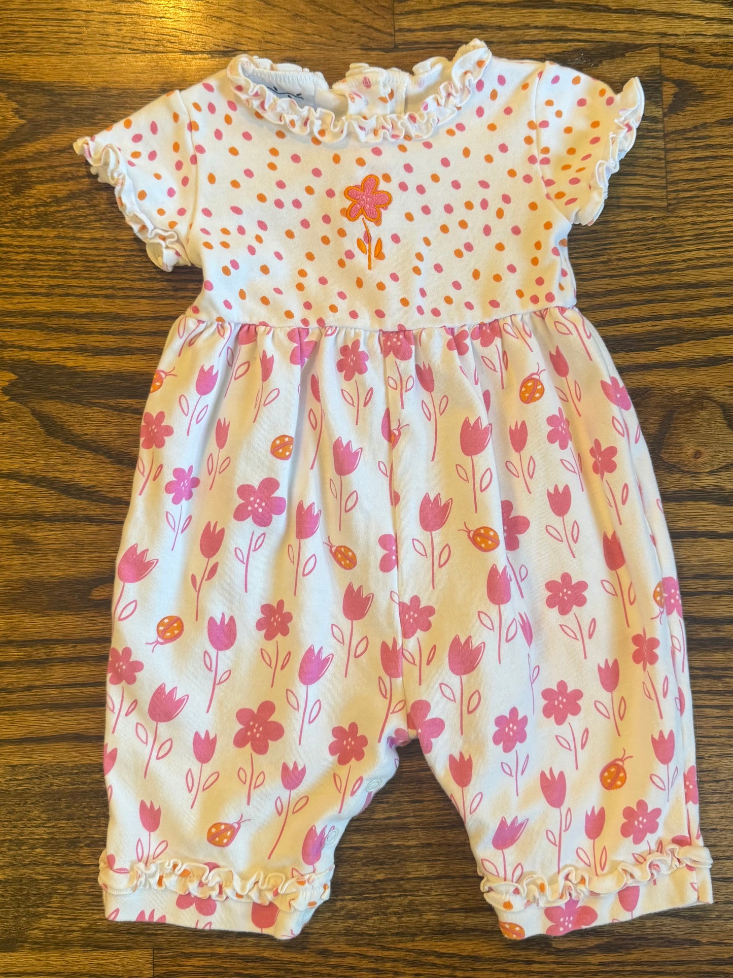 Seller #172 New Potatoes Girls Floral Romper Size 12m