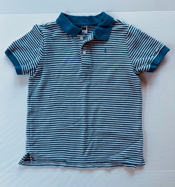 #101 Janie and Jack Striped Polo Shirt Boys Size 7