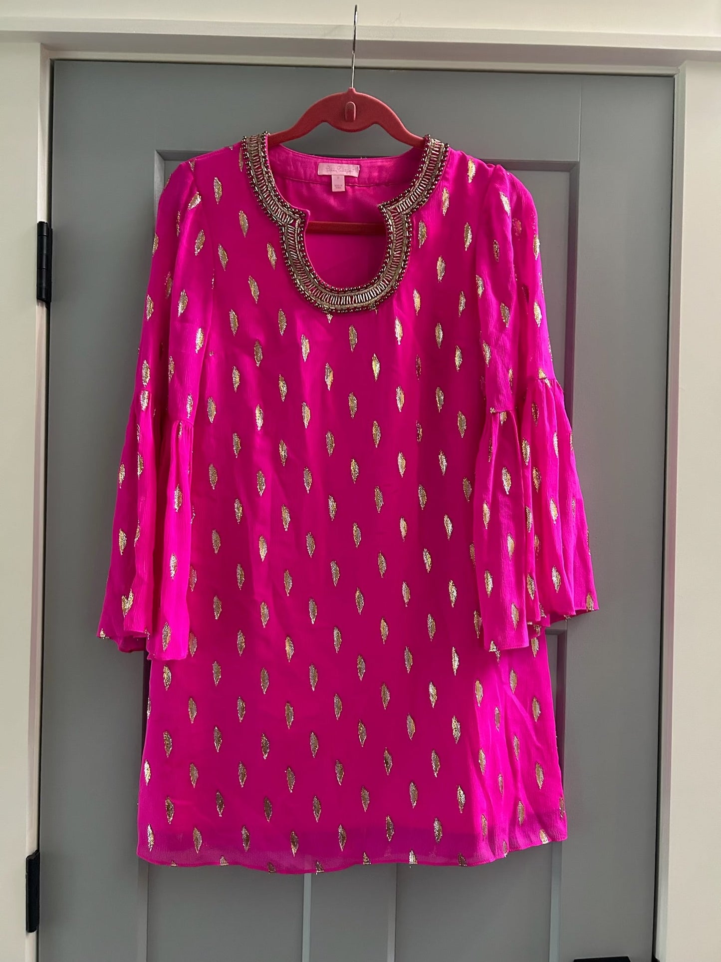 136 nwot Lilly Pulitzer hot pink dress size 0