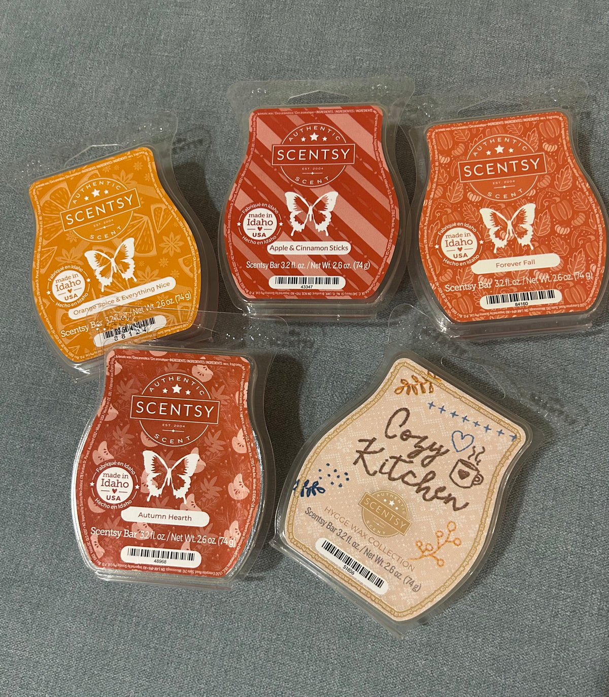 Seller 128 - Scentsy Wax Bars - Cozy/Fall Scents