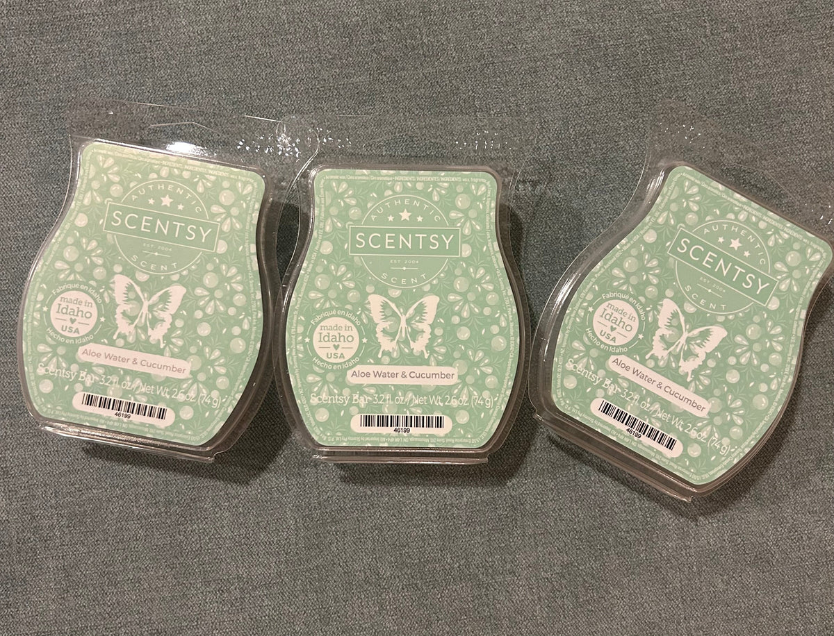 Seller 128 - Scentsy Wax Bars - Aloe Water and Cucumber