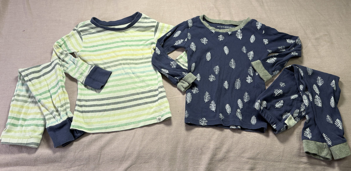 #103 Boys 2T Honest Baby/Burts Bees Jammie Set