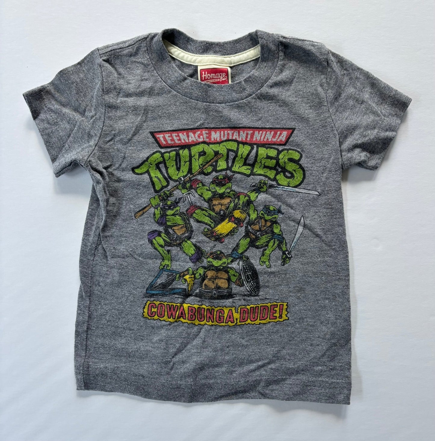 #101 Homage Teenage Mutant Ninja Turtles Shirt Size 2T