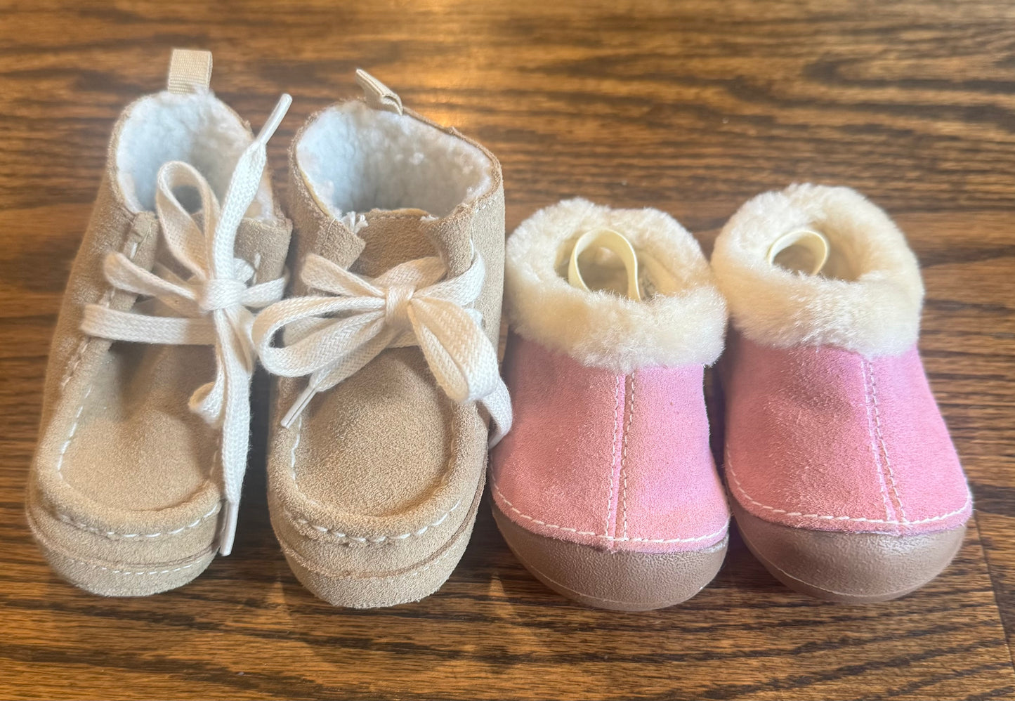 Seller # 172 Baby Gap Girls Booties & Pink Slipper Booties Size 6-12 months/ Size 2 (infant)