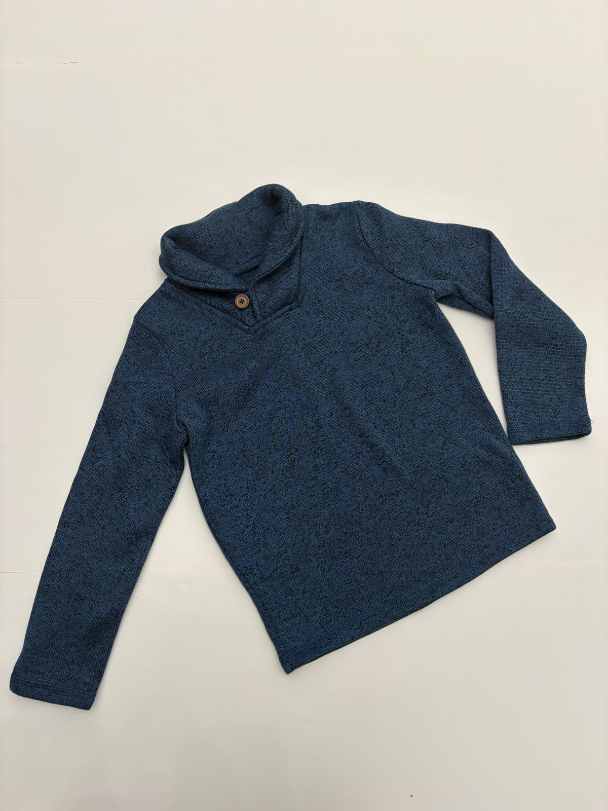 #121 boys 5T Jumping Beans blue fleece pullover, EUC