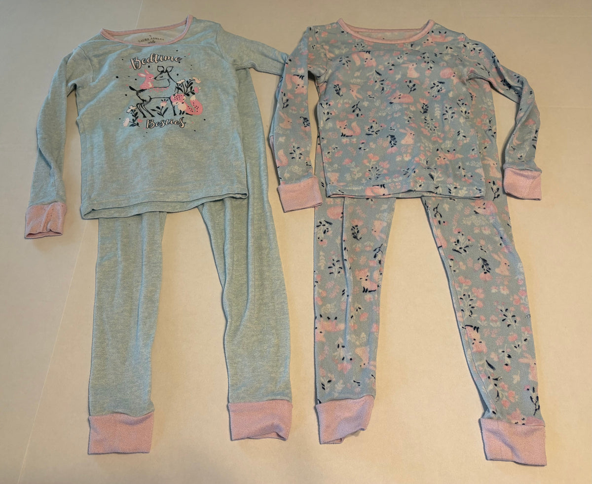 #25 Girls set of 2 pjs size 6 Laura Ashley super soft