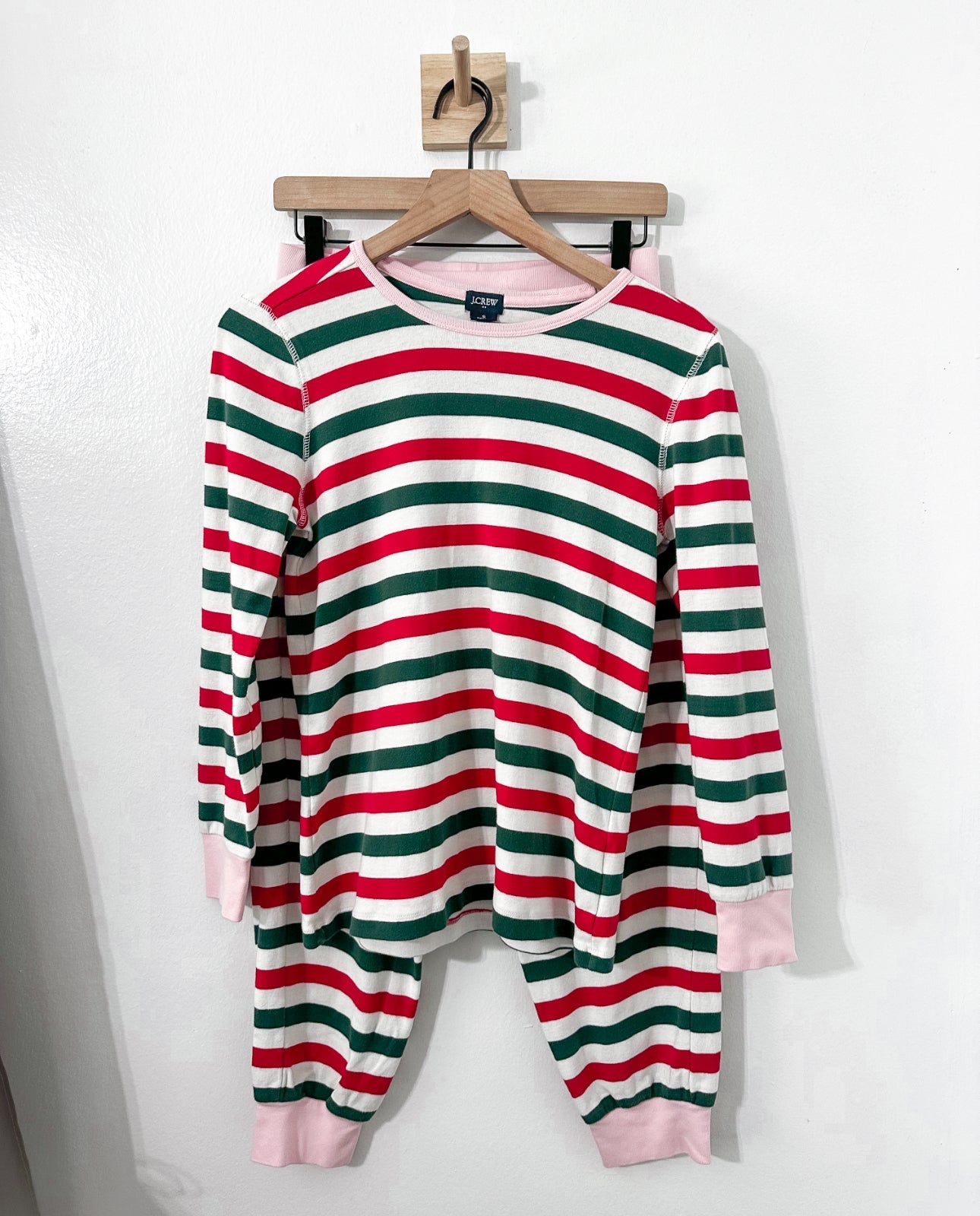 #111 J. Crew Womens Striped Jogger Pajamas Set Size Small