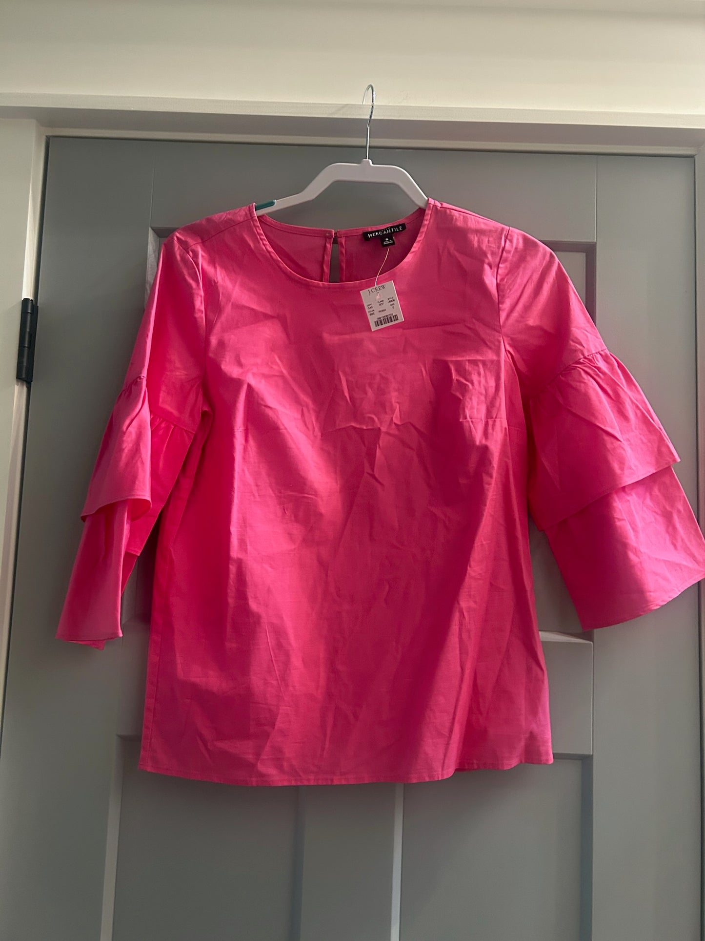 136 nwt JCrew pink top size 0