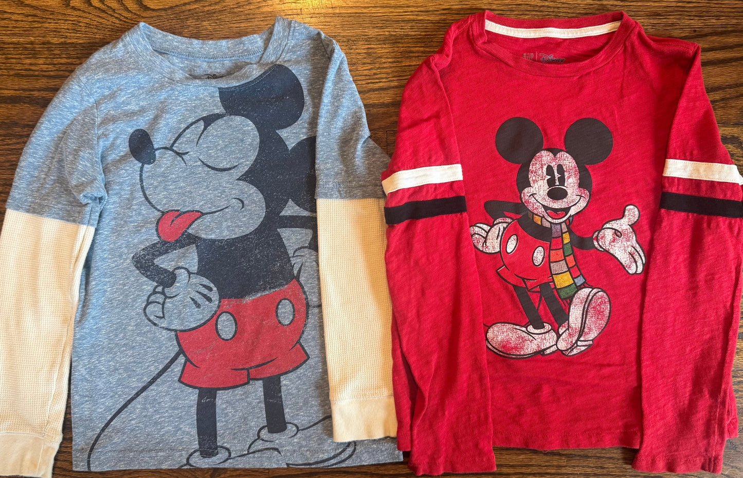 Seller #172 REDUCED Disney Gap Kids and Jumping Beans Boys Mickey Mouse Shirt Size 6-7