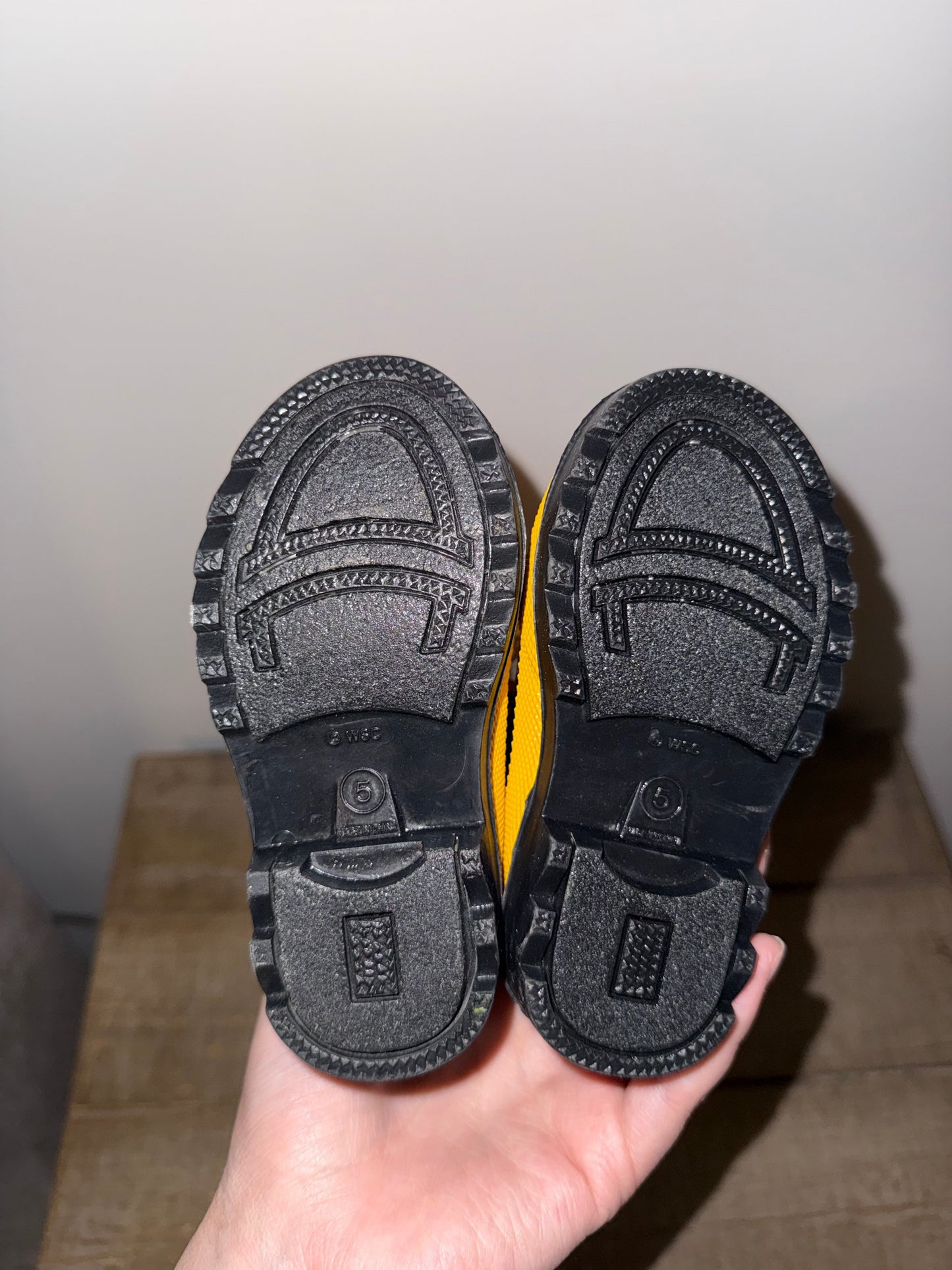 #106: REDUCED Toddler 5 Fire Rain Boots EUC!