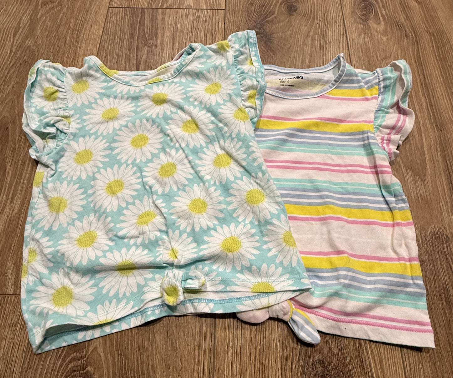 Seller #24 Girls Size 6 Epic Threads Front Tie Ruffle Shirt Bundle