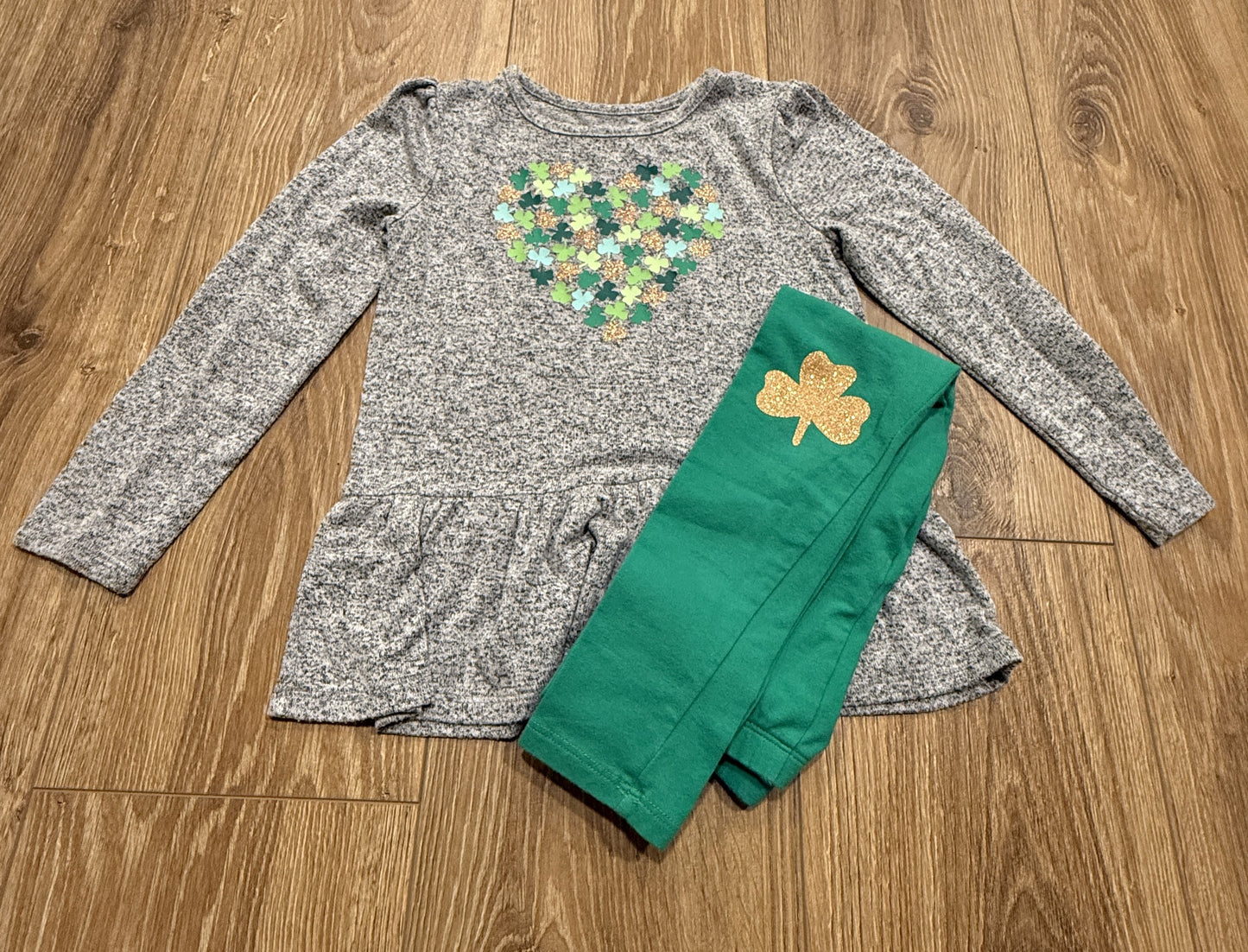 Seller #24 Girls Size 5T Cat and Jack St. Patricks Day Outfit