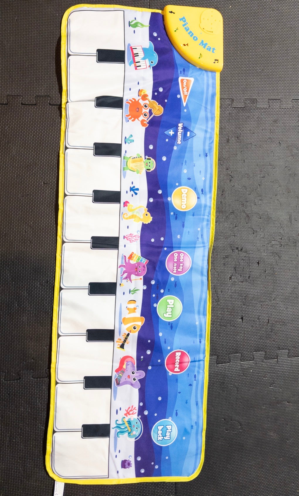 #36- Paino toy mat that plays music EUC