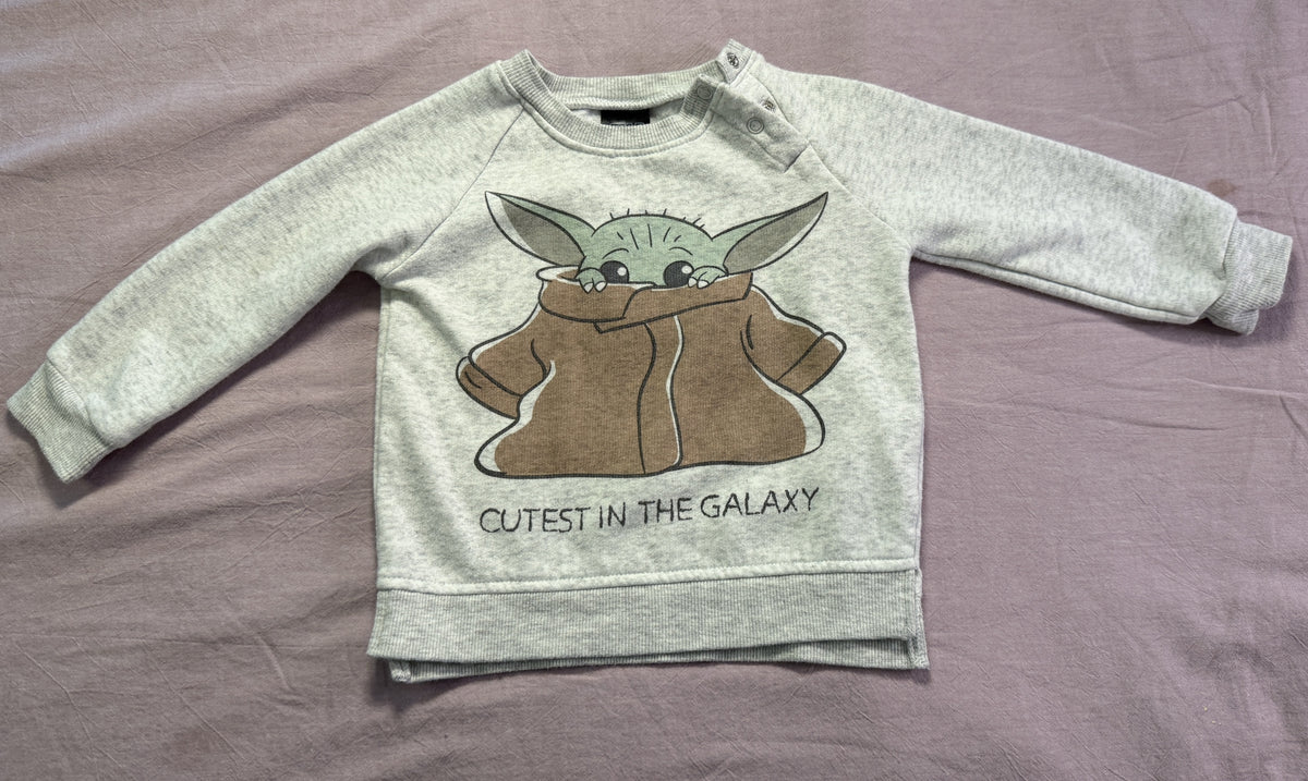 #103 18m Baby Yoda Sweatshirt