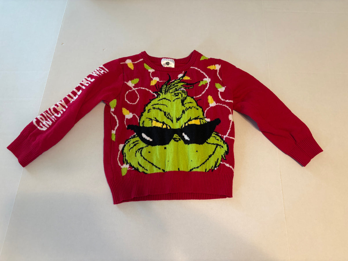 #25 Unisex / Gender Neutral 5T Grinch Christmas sweater