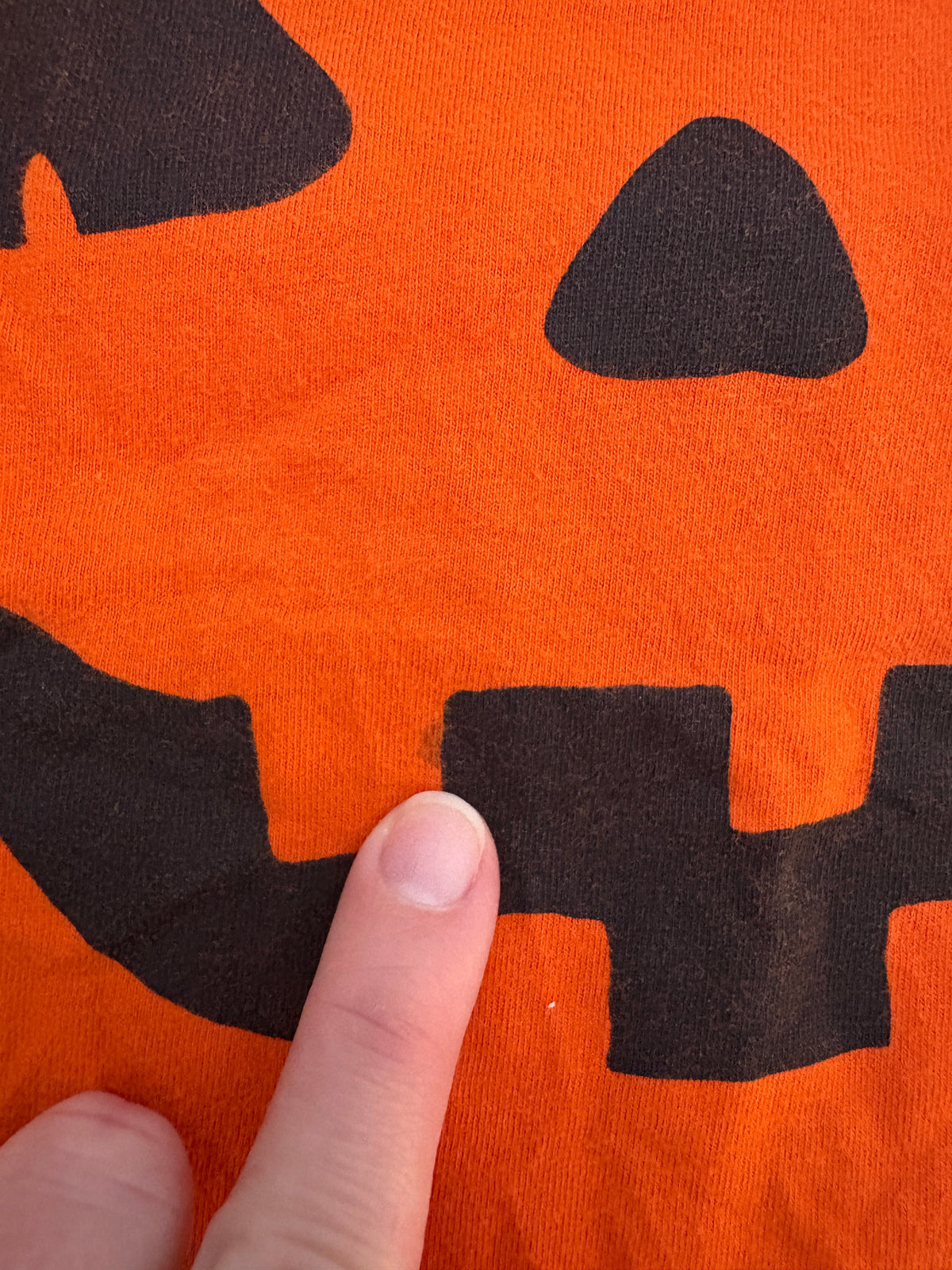 #121 boys/girls 4T Children's Place Halloween jack o'lantern shirt, GUC