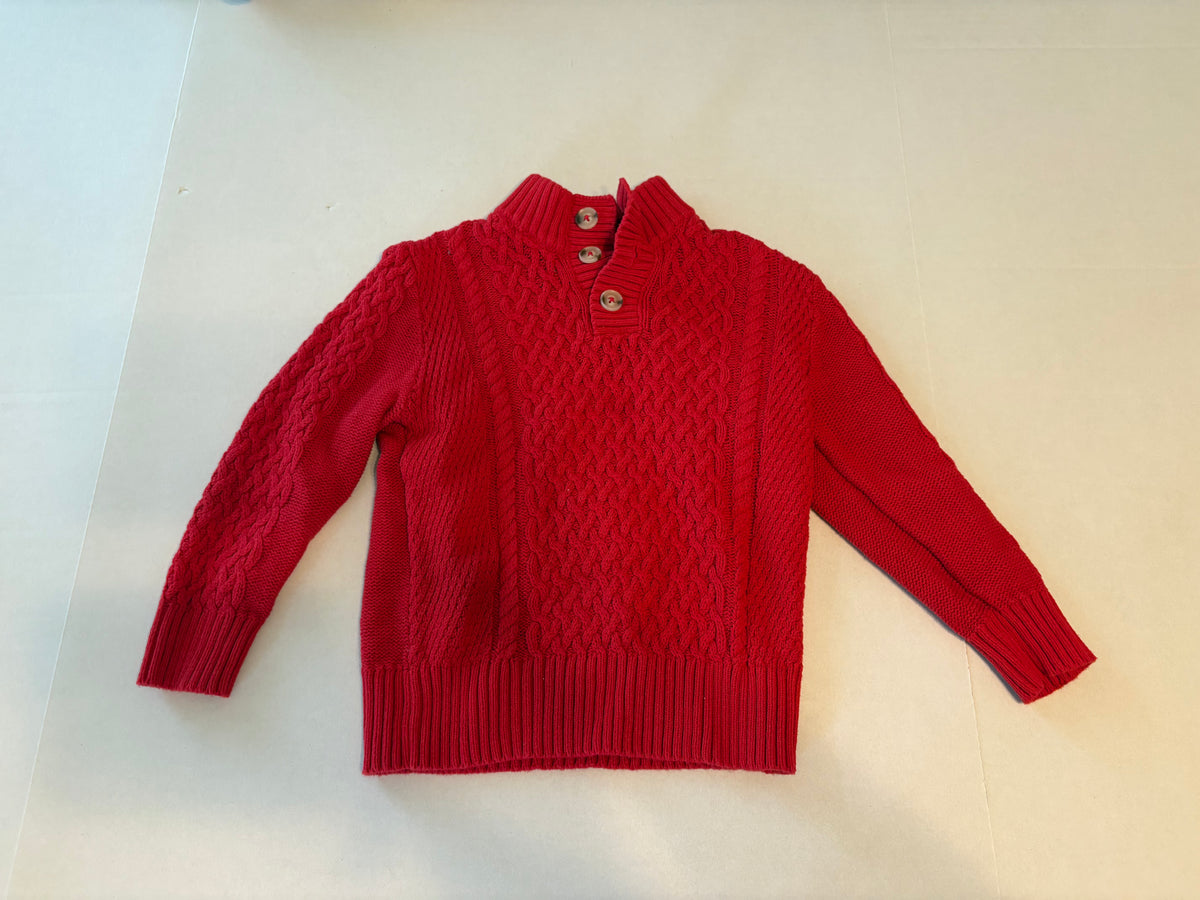 #25 Boys 5T Cat and Jack nice red sweater