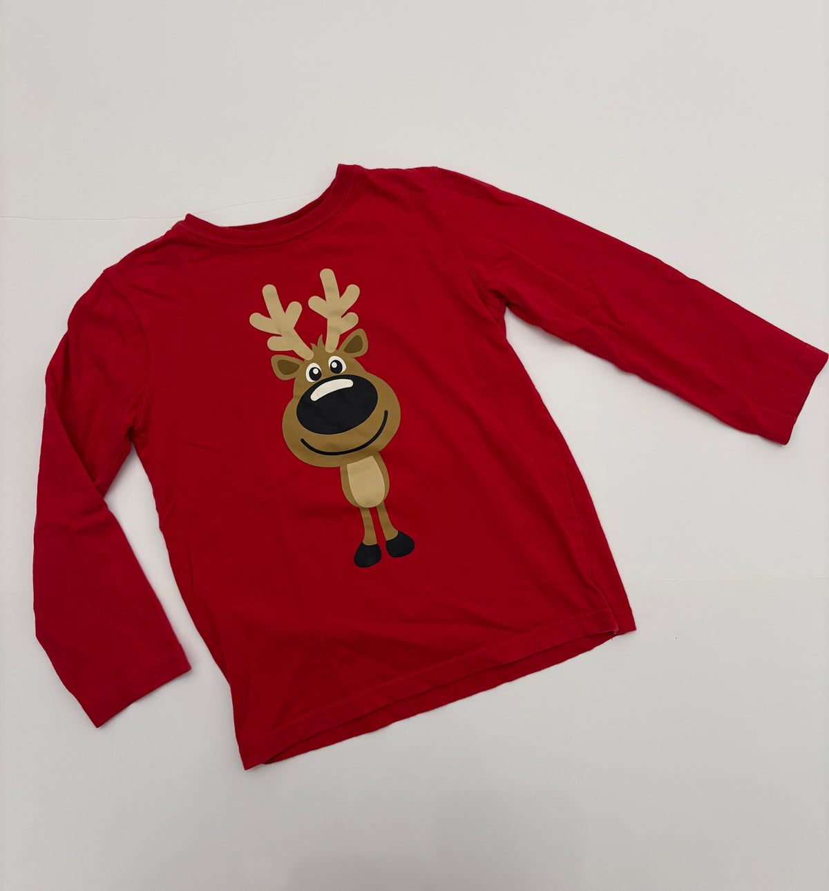 #121 boys/girls 4T Falls Creek reindeer shirt, VGUC